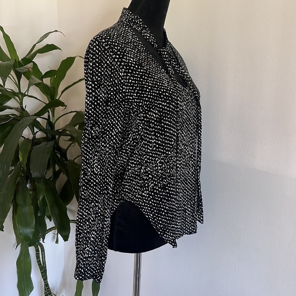 CLOTH & Stone Neck Tie Blouse Shirt XS - Picture 5 of 10